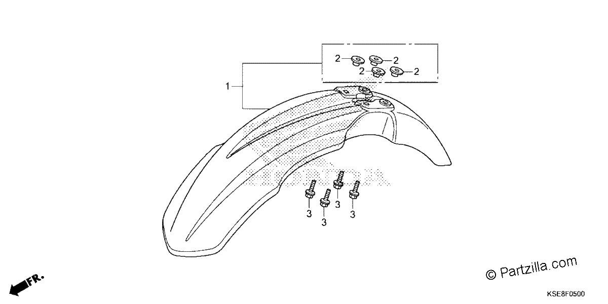 Diagrama de FRONT FENDER