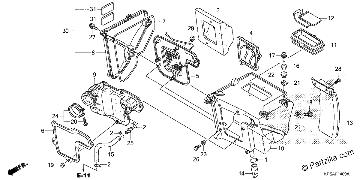 Diagrama de AIR CLEANER