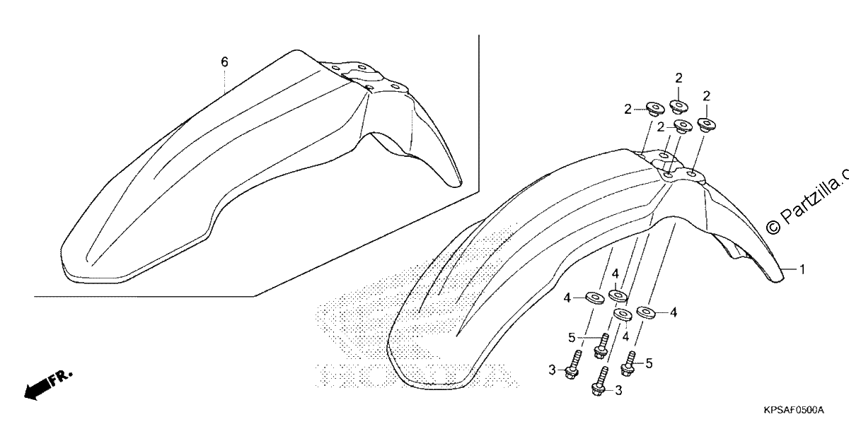 Diagrama de FRONT FENDER