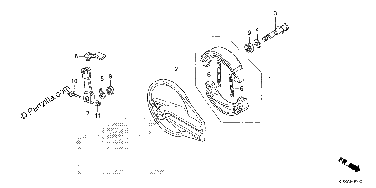 Diagrama de REAR BRAKE PANEL