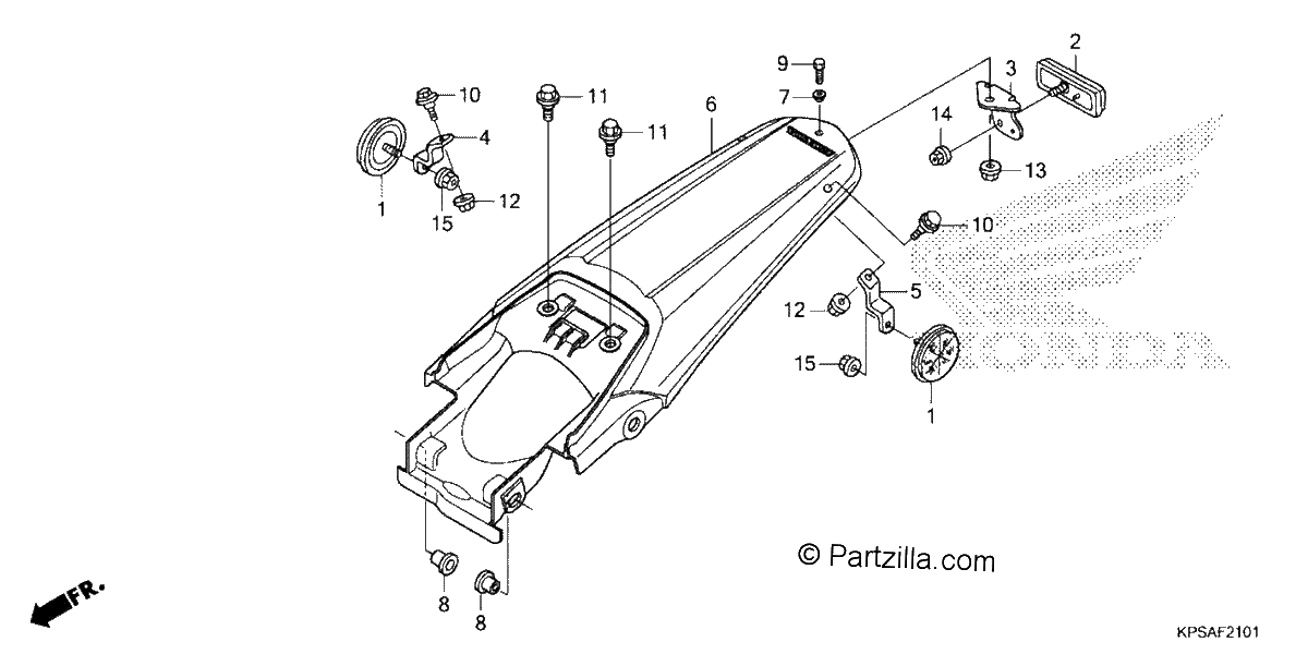 Diagrama de REAR FENDER 2