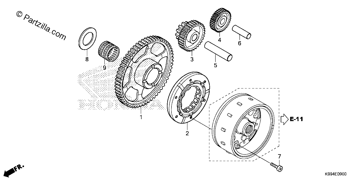 Diagrama de STARTING CLUTCH