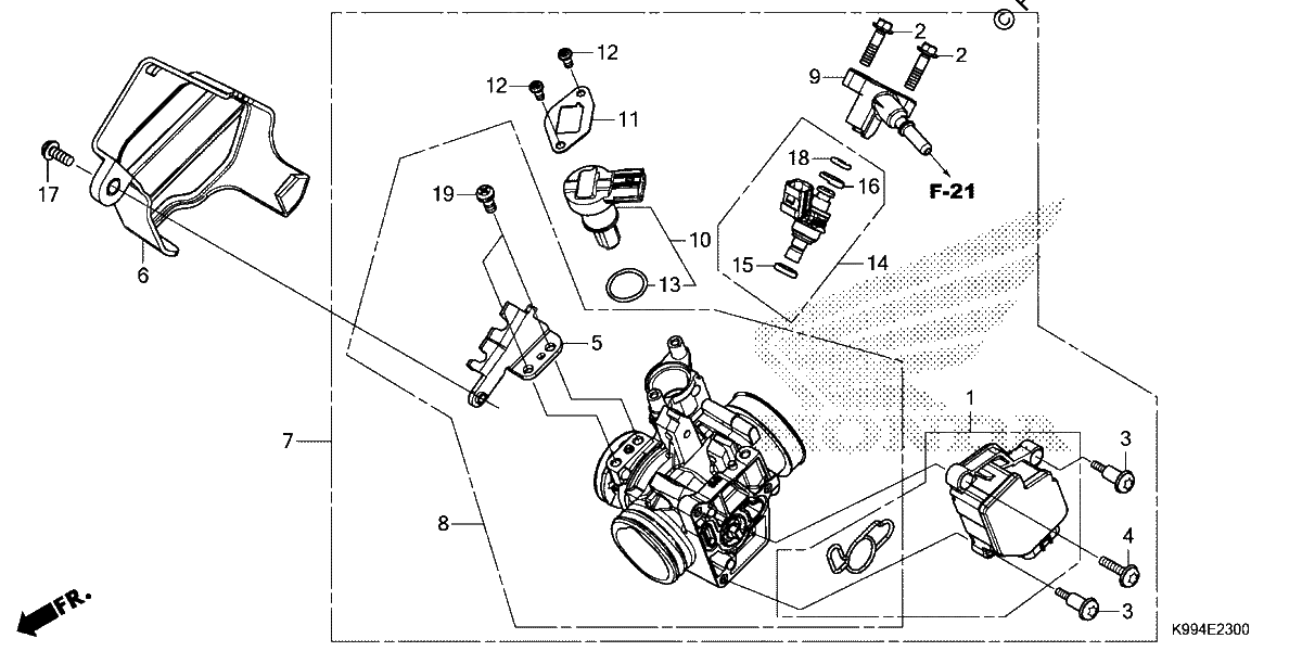 Diagrama de THROTTLE BODY