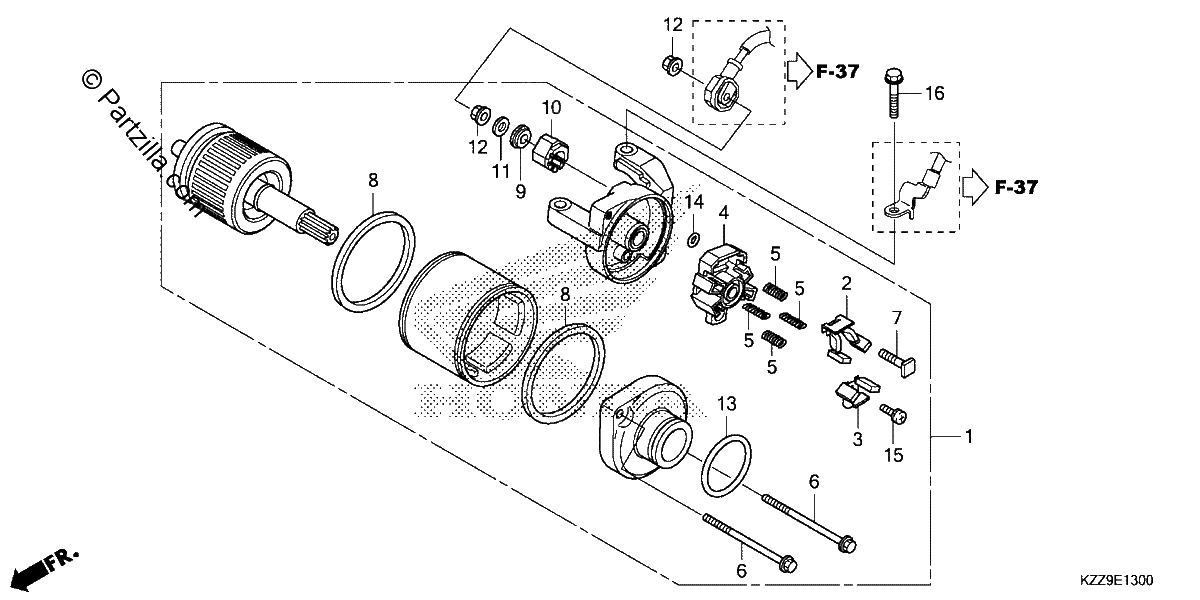 Diagrama de STARTER MOTOR