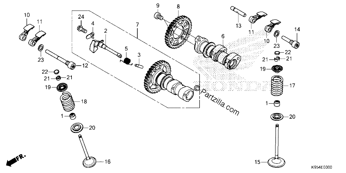 Diagrama de CAMSHAFT VALVE