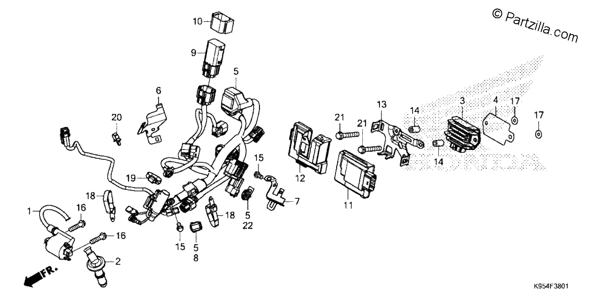 Diagrama de WIRE HARNESS 2