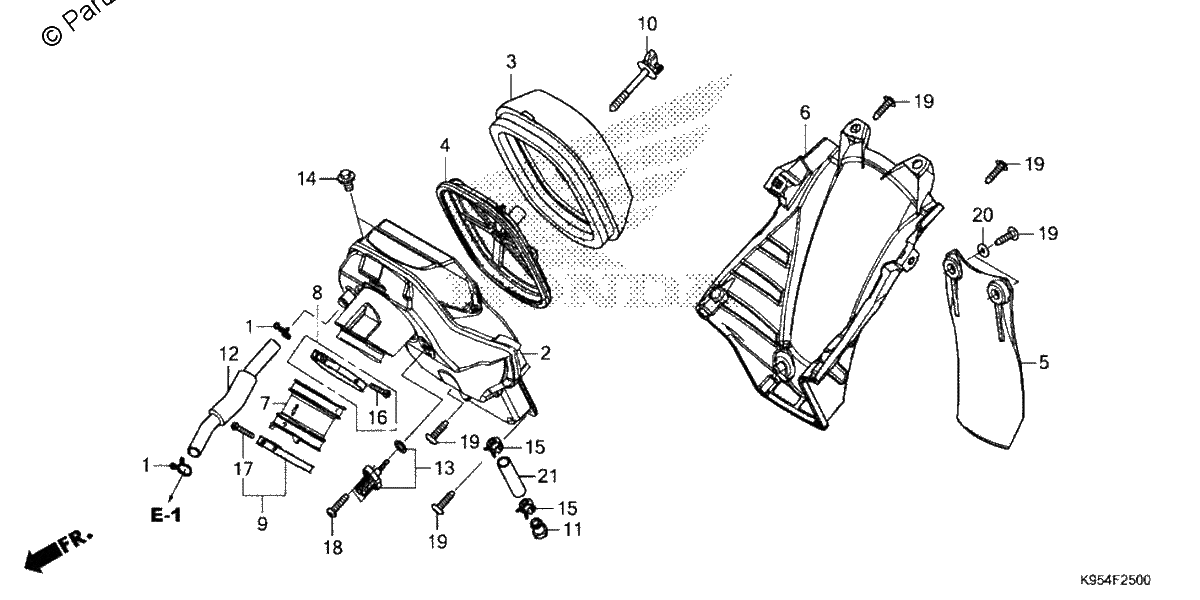 Diagrama de AIR CLEANER