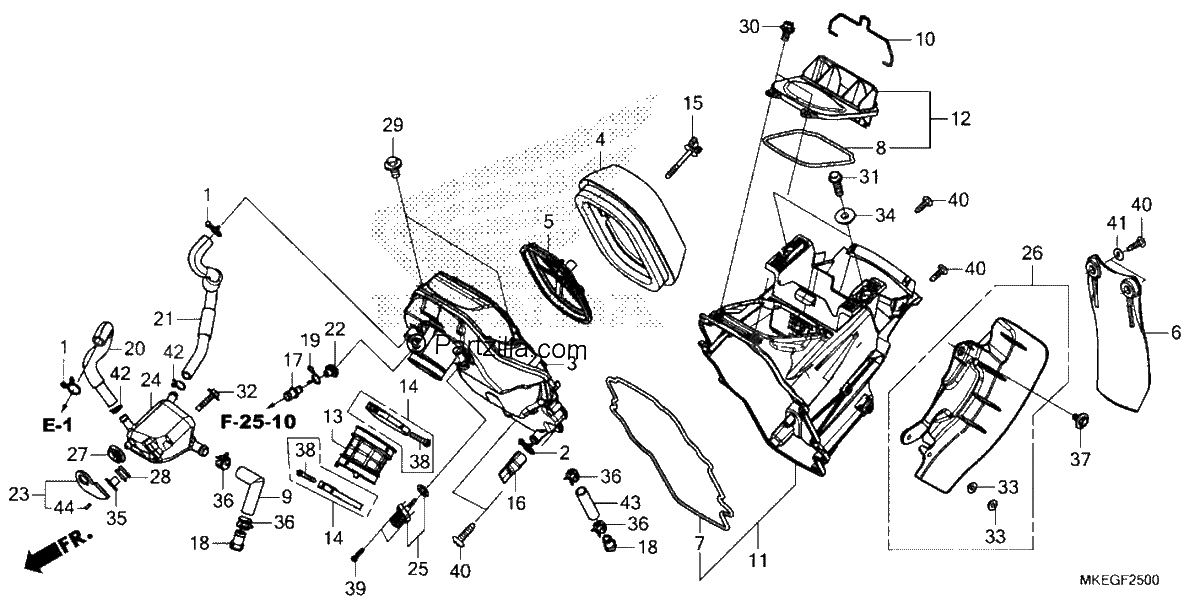 Diagrama de AIR CLEANER