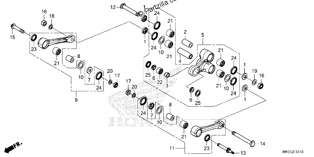 Diagrama de CUSHION ARM