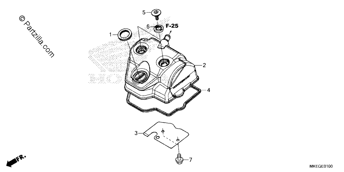 Diagrama de CYLINDER HEAD COVER