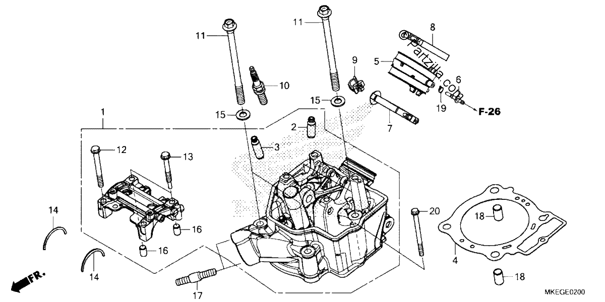 Diagrama de CYLINDER HEAD