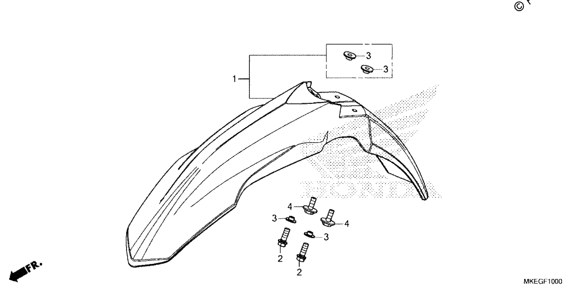 Diagrama de FRONT FENDER
