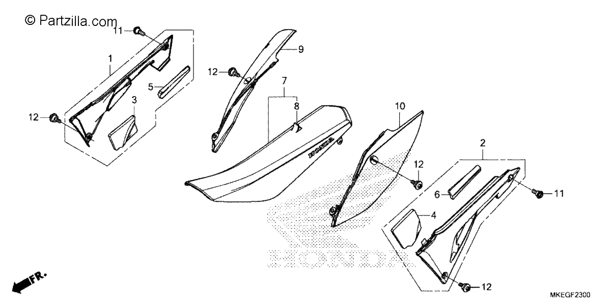 Diagrama de SEAT SIDE COVER