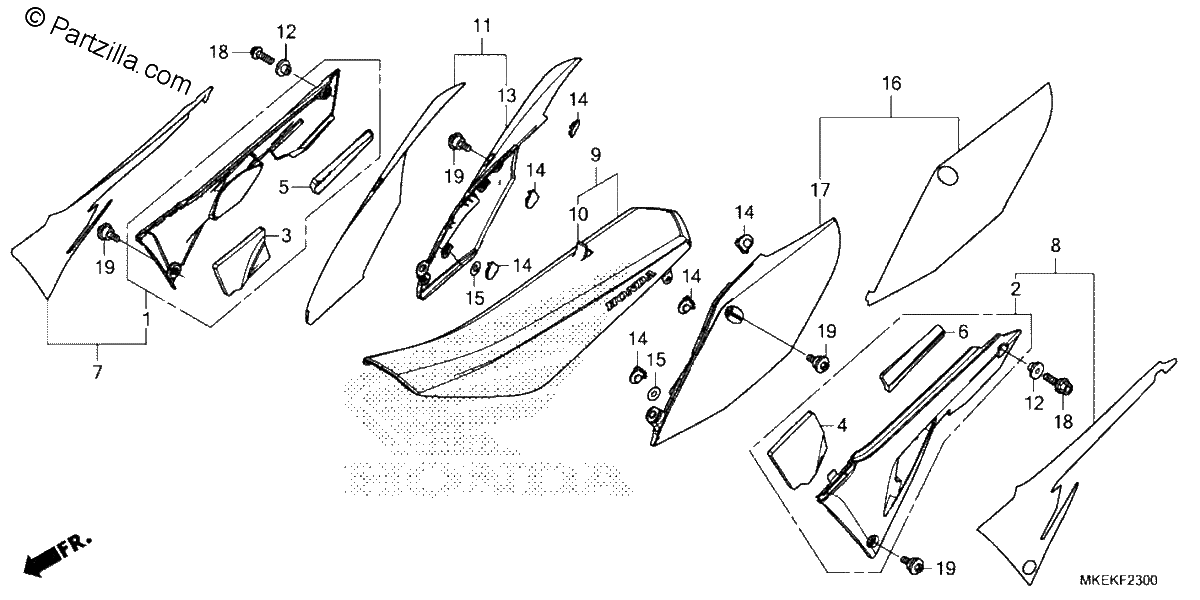 Diagrama de SEAT SIDE COVER
