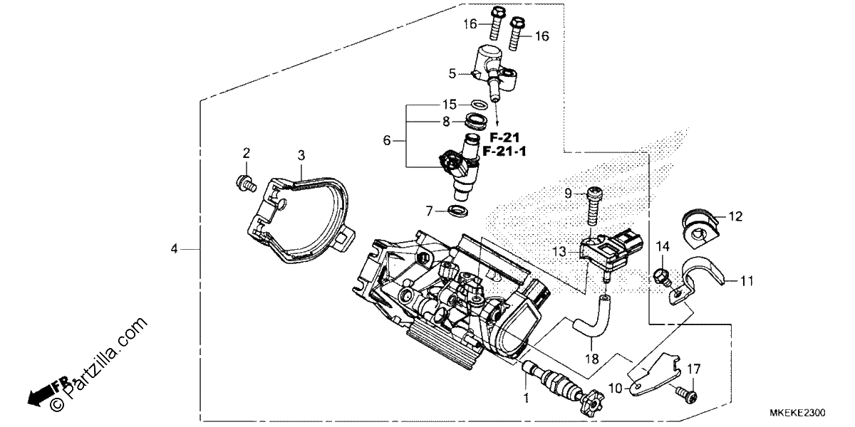Diagrama de THROTTLE BODY