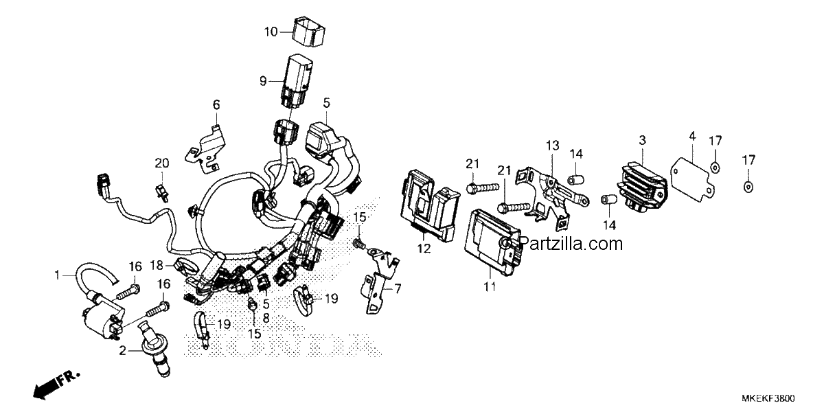 Diagrama de WIRE HARNESS