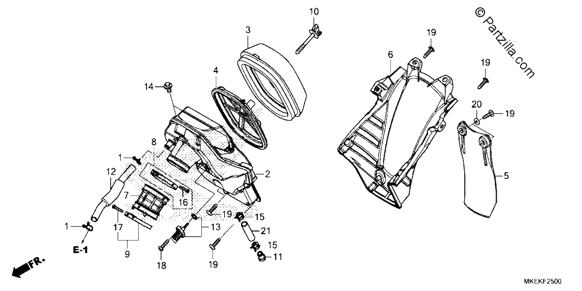 Diagrama de AIR CLEANER