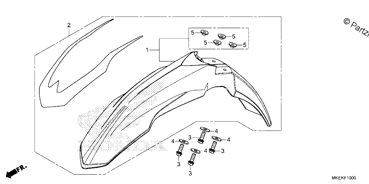 Diagrama de FRONT FENDER