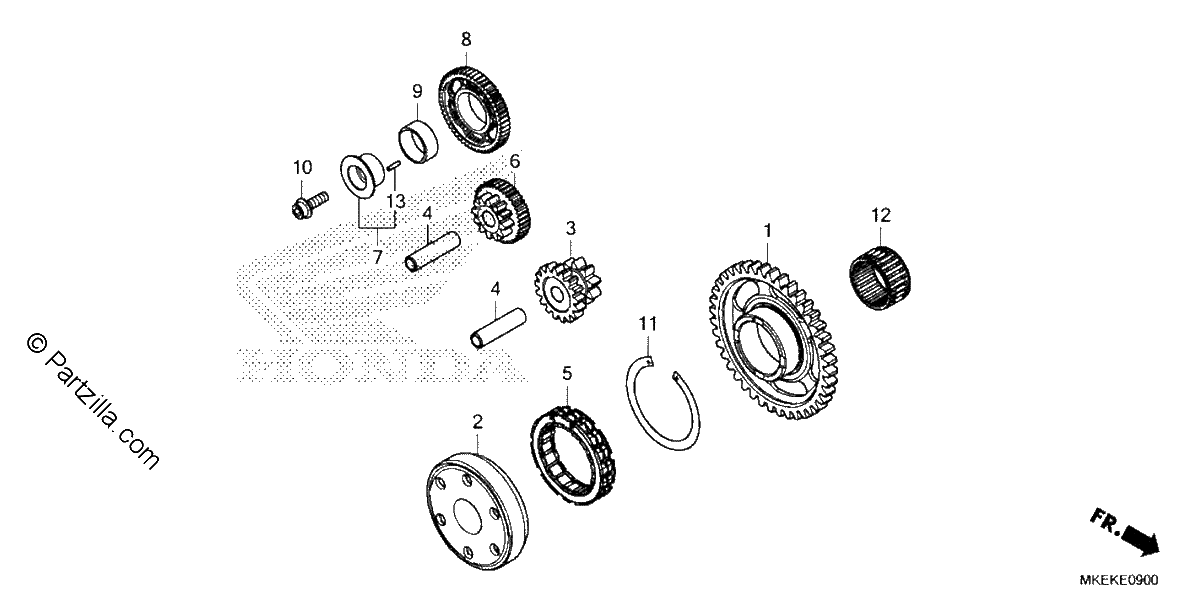 Diagrama de STARTING CLUTCH
