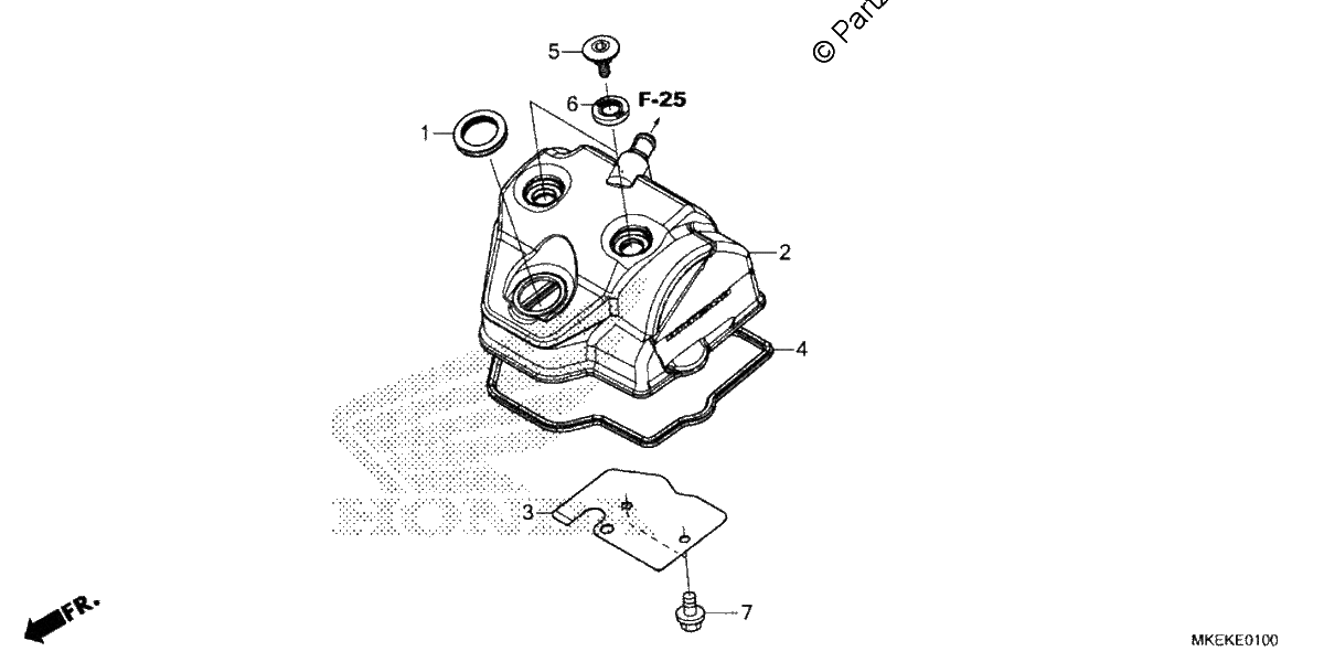 Diagrama de CYLINDER HEAD COVER