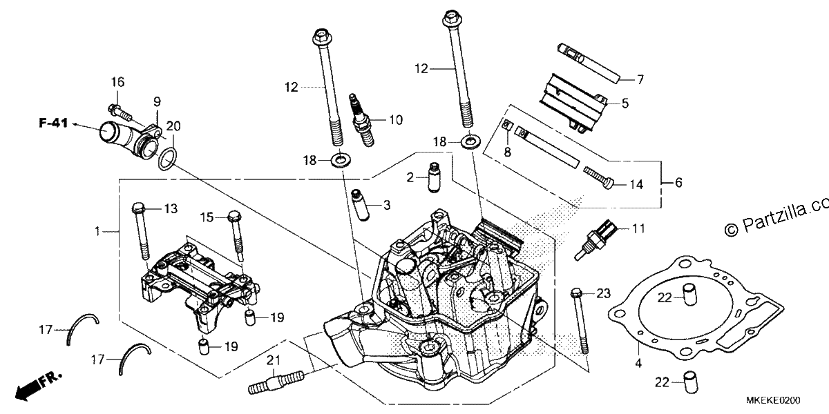 Diagrama de CYLINDER HEAD