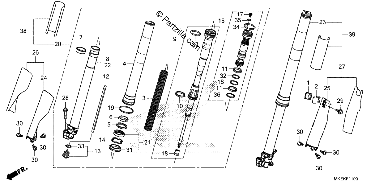 Diagrama de FRONT FORK