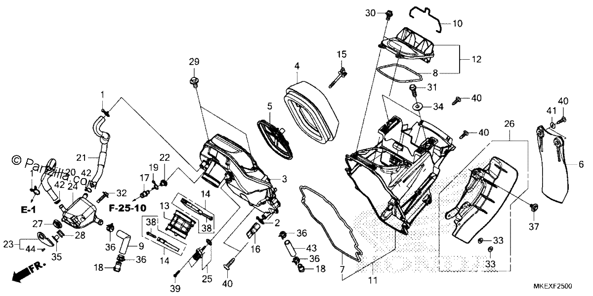 Diagrama de AIR CLEANER
