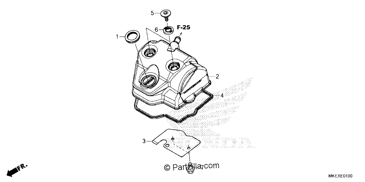 Diagrama de CYLINDER HEAD COVER