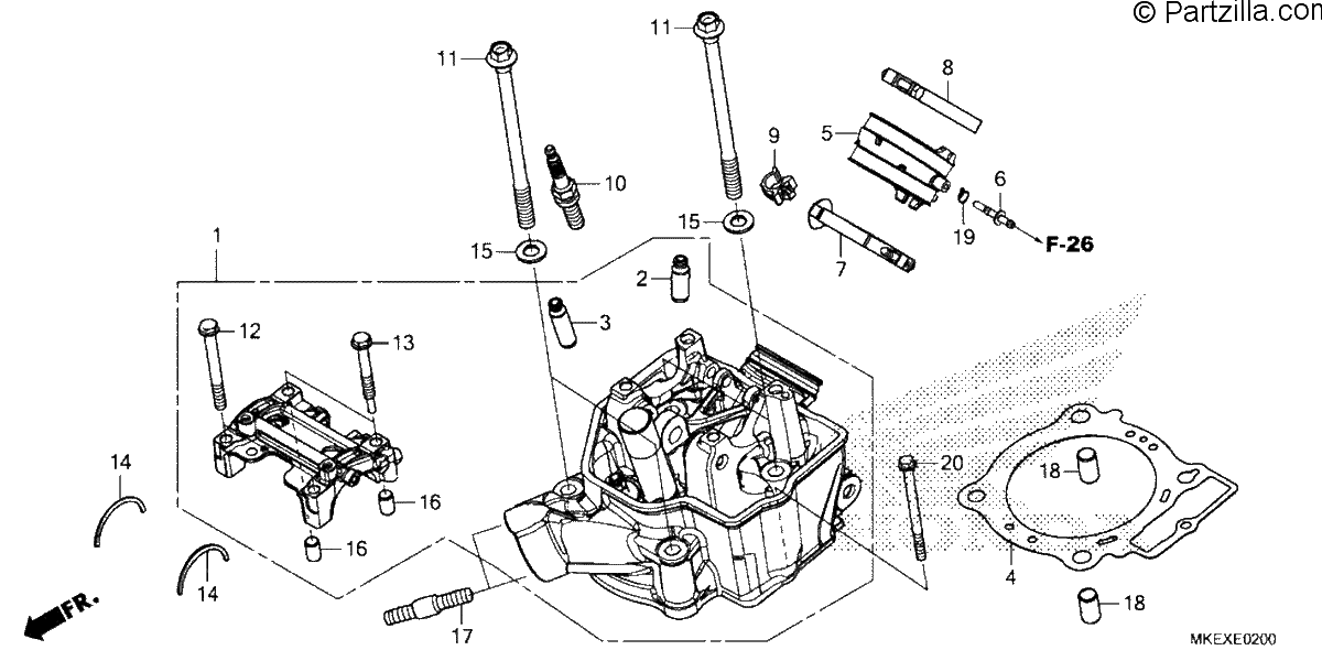 Diagrama de CYLINDER HEAD