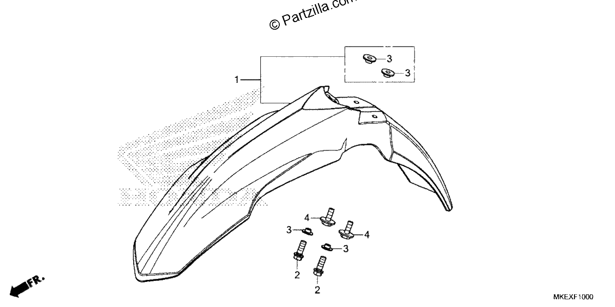 Diagrama de FRONT FENDER