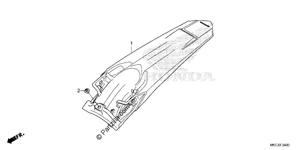 Diagrama de REAR FENDER