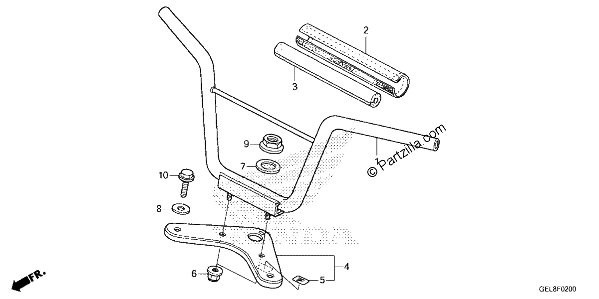 Diagrama de HANDLEBAR TOP BRIDGE