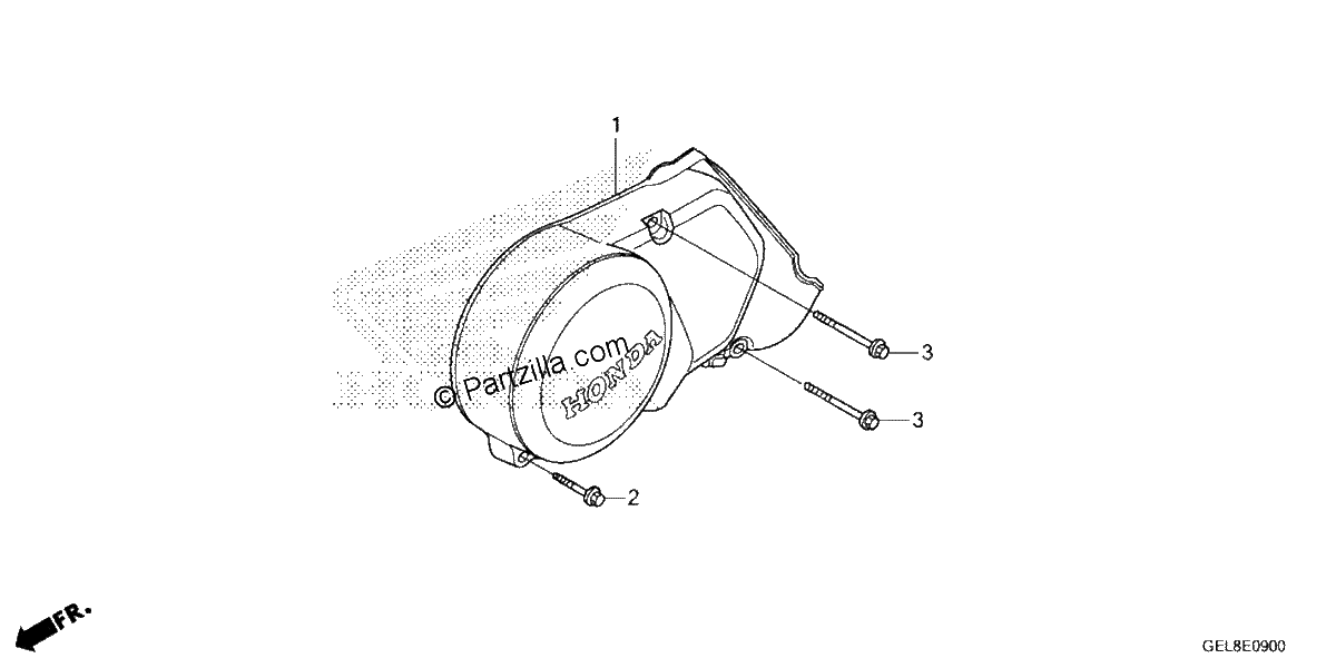 Diagrama de LEFT CRANKCASE COVER