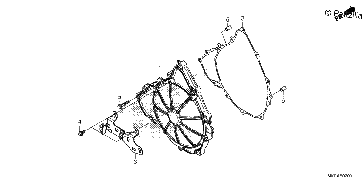Diagrama de CLUTCH COVER