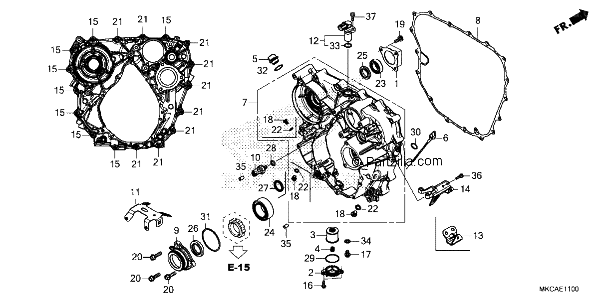 Diagrama de REAR CASE