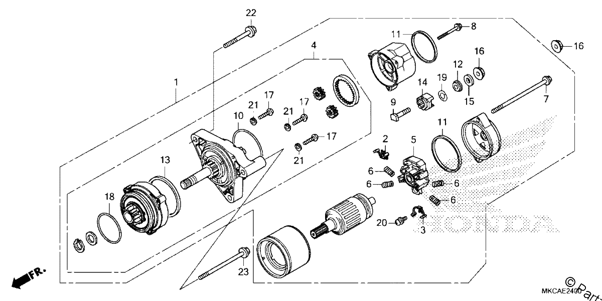 Diagrama de REVERSE MOTOR
