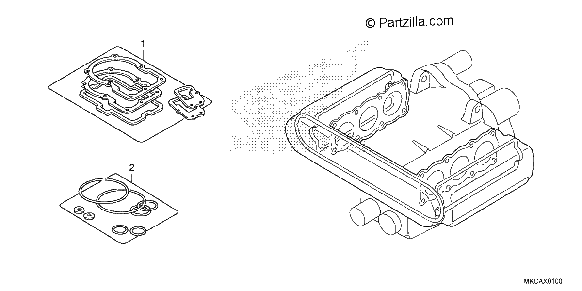 Diagrama de GASKET KIT A