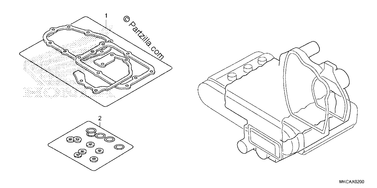 Diagrama de GASKET KIT B