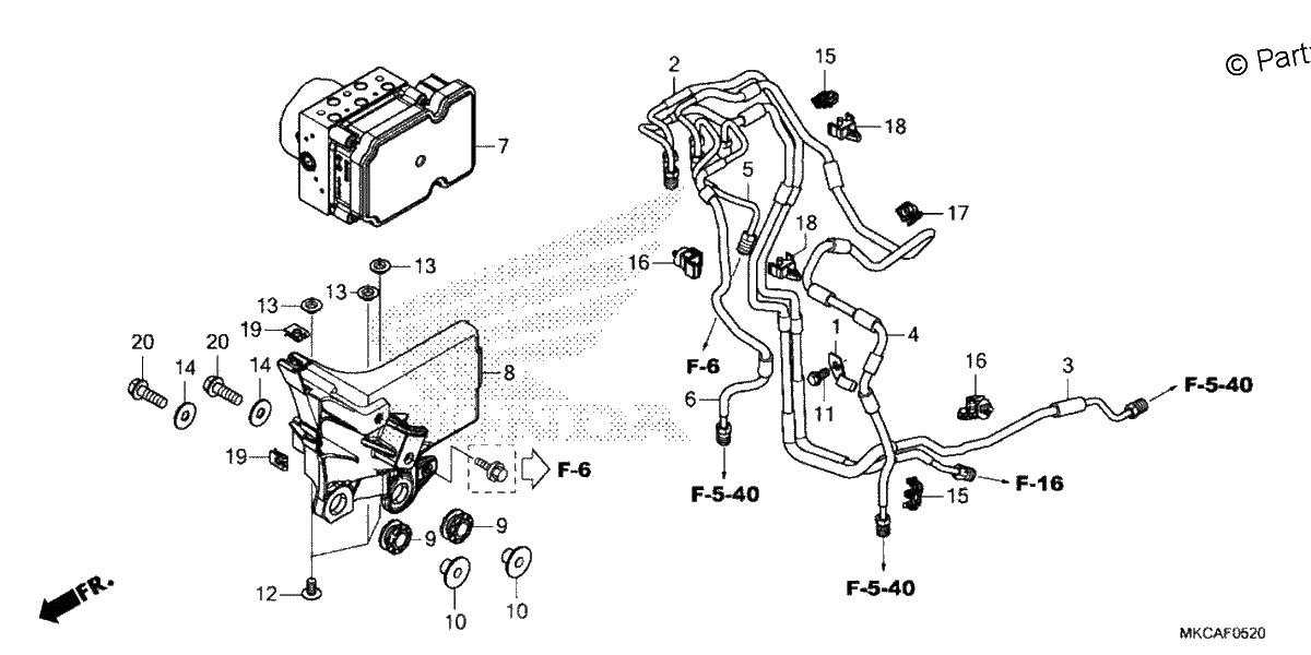 Diagrama de ABS MODULATOR