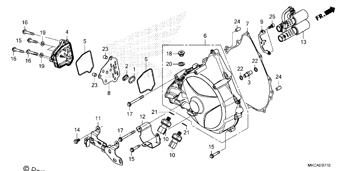 Diagrama de CLUTCH COVER DCT