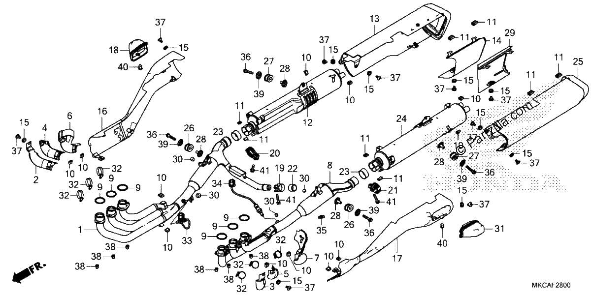 Diagrama de EXHAUST MUFFLER