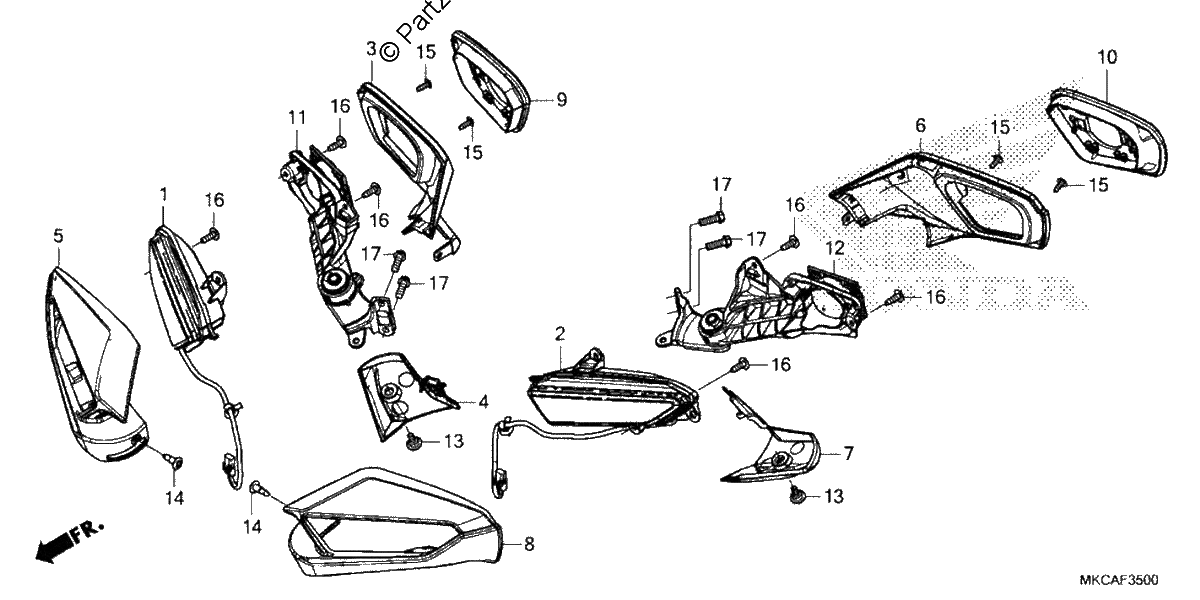 Diagrama de TURN SIGNAL MIRROR