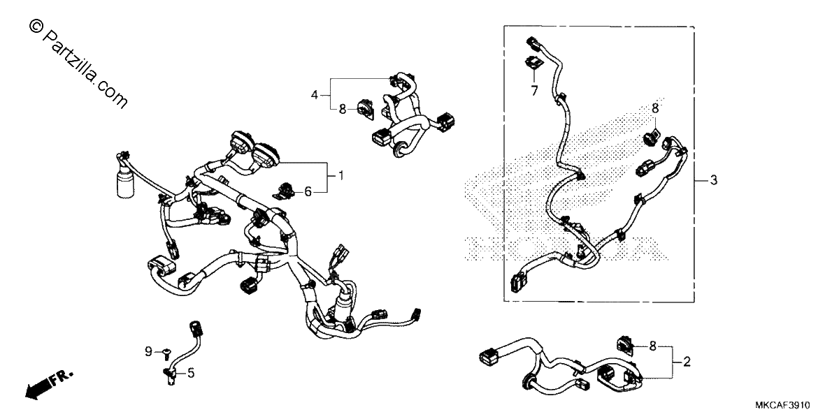 Diagrama de SUB HARNESS