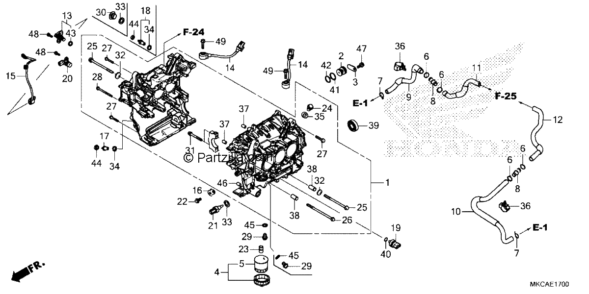 Diagrama de CYLINDER BLOCK