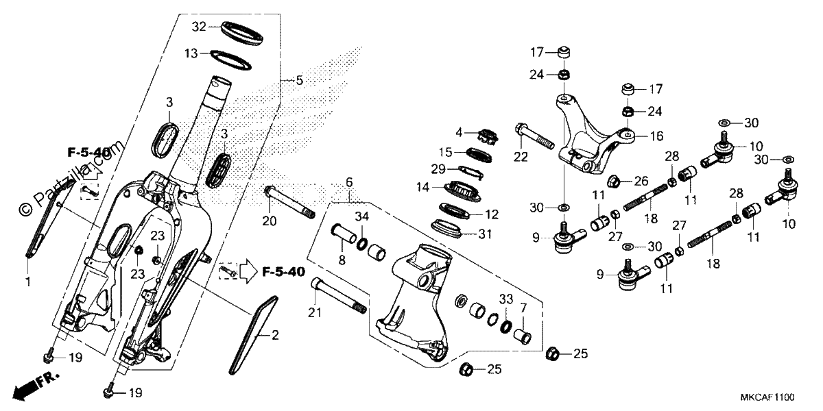 Diagrama de FRONT FORK