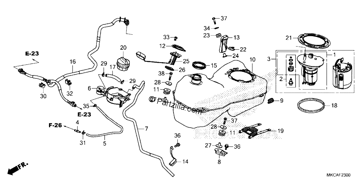 Diagrama de FUEL TANK