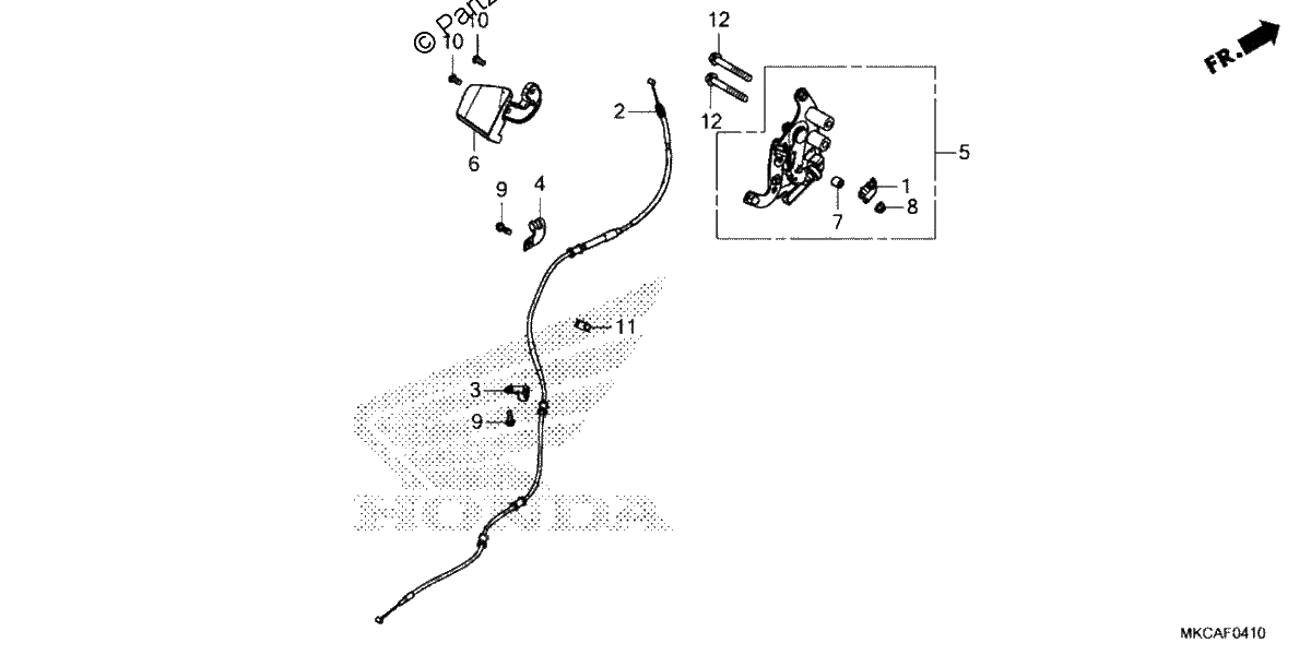 Diagrama de PARKING BRAKE LEVER