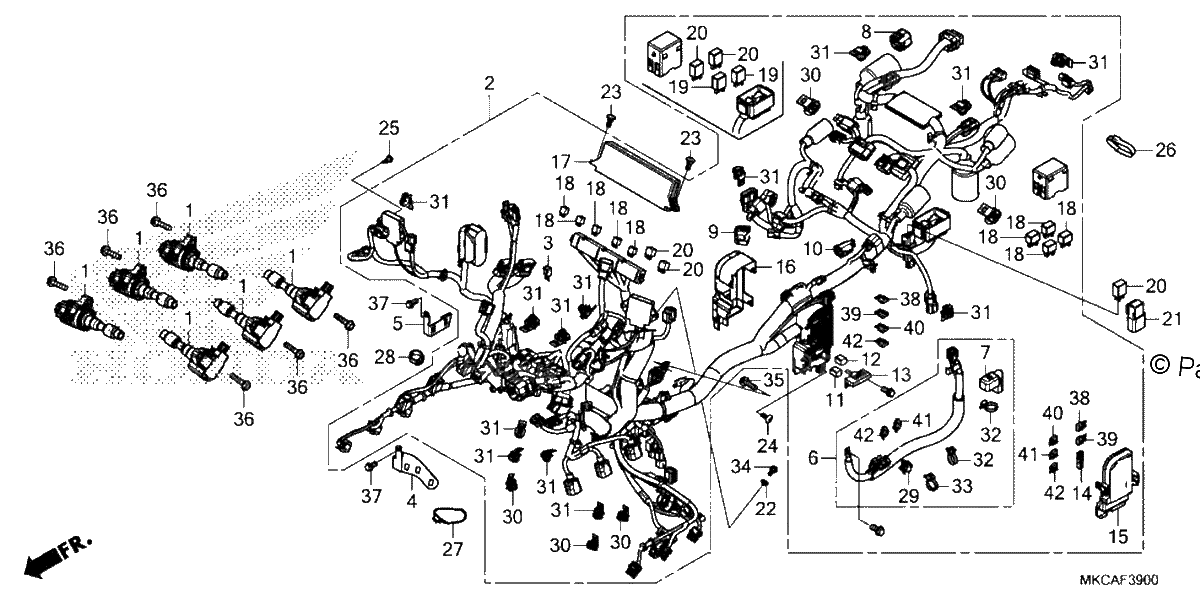 Diagrama de WIRE HARNESS