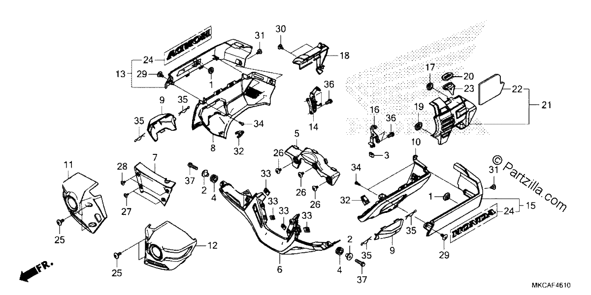Diagrama de ENGINE COVER
