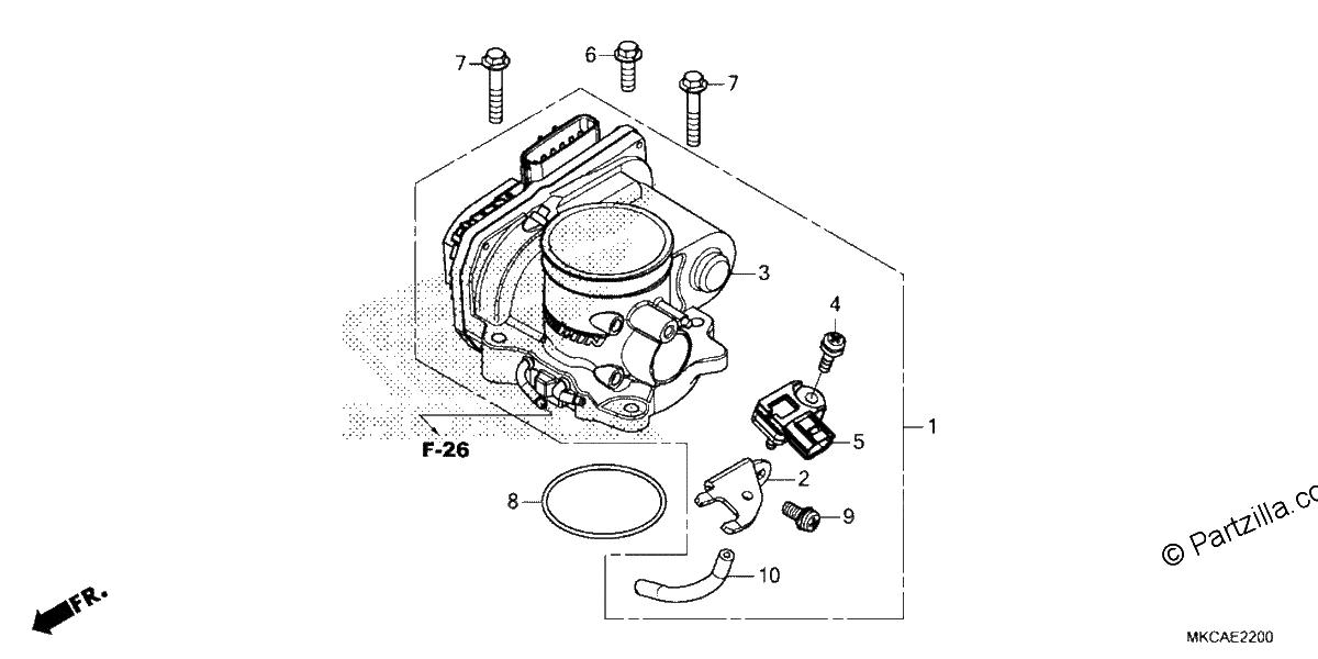 Diagrama de THROTTLE BODY